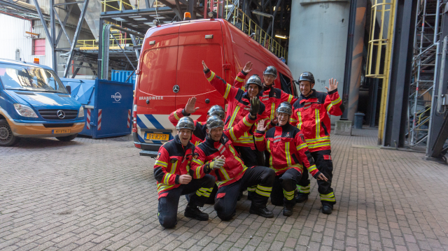 Reddingsteam Hoogteverschillen Gezamenlijke Brandweer Rotterdam
